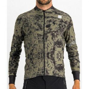 Μπλούζα με μακρύ μανίκι Sportful ESCAPE SUPERGIARA THERMAL Jersey Full Zip L/S - Beetle Black DRIMALASBIKES